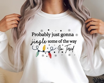 Funny Jingle Quote, Christmas Shirt Design (SVG PNG Digital Download)