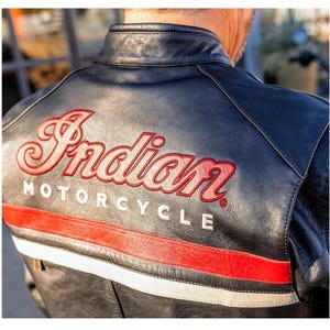 Men’s Indian Black Freeway Motorbike Jacket Real Cow Leather Motorcycle Jacket