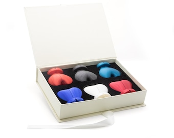 Personalized Romantic Keepsake Set Heart Ring Boxes Special Dates Set, Jewelry Display