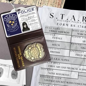 Resident Evil: S.T.A.R.S. Politie-ID-badge wasbeer | Aangepaste agentenkaart