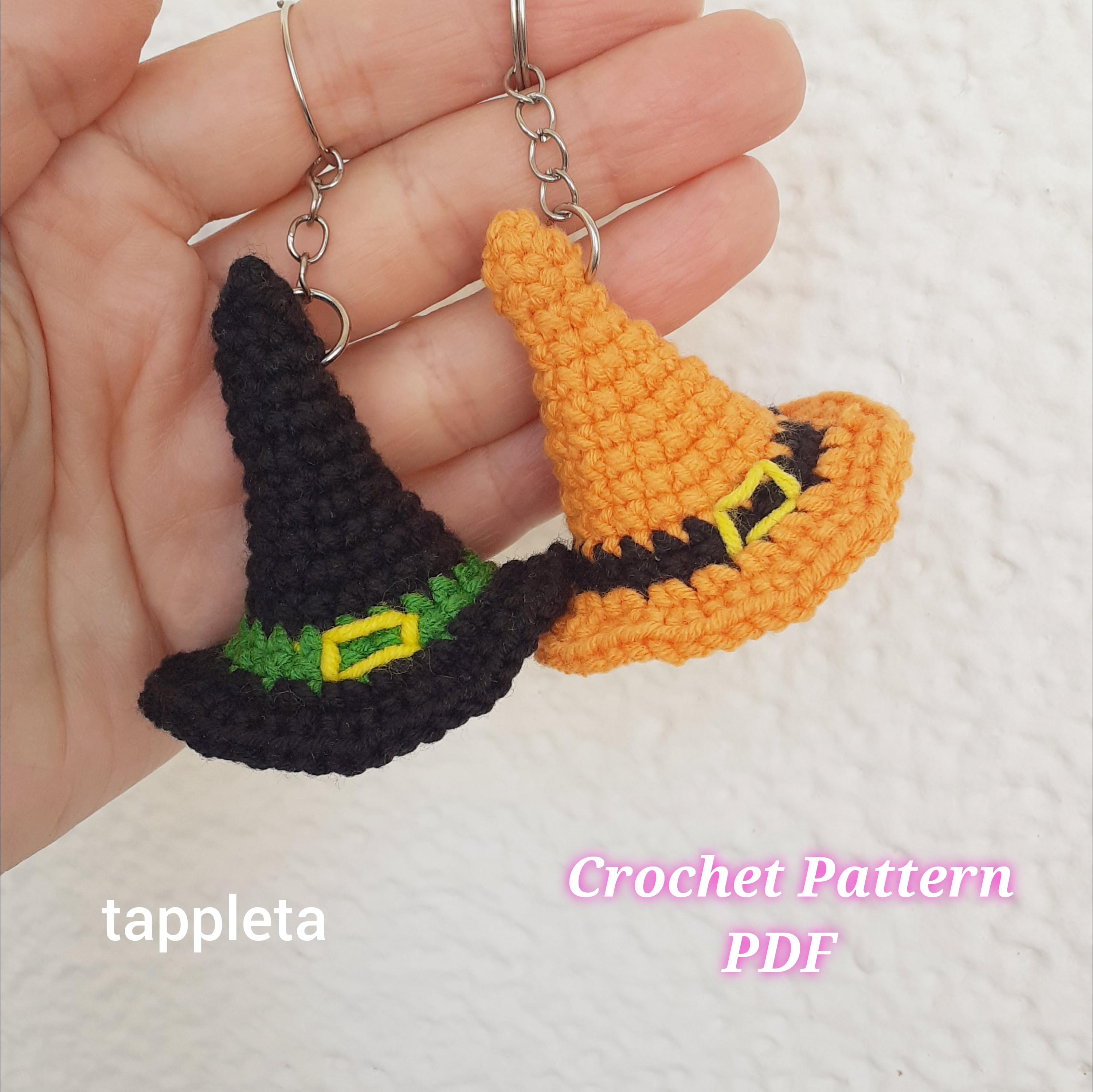 Mini Witch Hat Crochet Pattern, Halloween Mini Hat, Tiny Hat Amigurimi ...