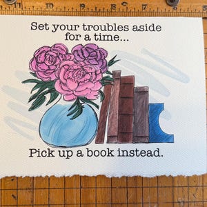 Set Your Troubles Aside Note Card