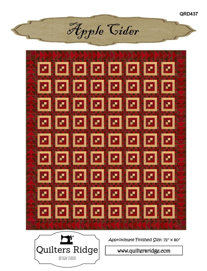 Apple Cider Quilt Pattern PDF quilting sewing sew QRD437 Etsy