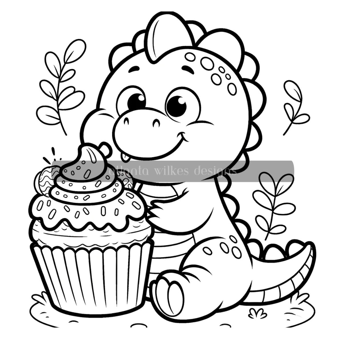 Dinosaurs Coloring Book: Beautiful Patterns Kids Coloring Book by ...