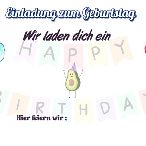 Personalized birthday invitation
