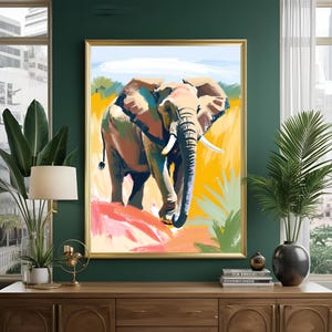 Safari Animals Art Print: African Wildlife Illustration (Digital Download)