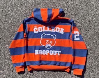 カニエ・ウェスト作「The College Dropout」オレンジ＆ブルー ジップ