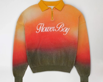 Flower Boy" Inspired Polo Knit Sweater (Quarter Zip) – 2 Versions