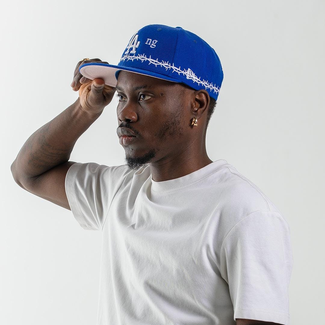 Kendrick Inspired Crown of Thorns Blue Dodgers Snapback - Etsy