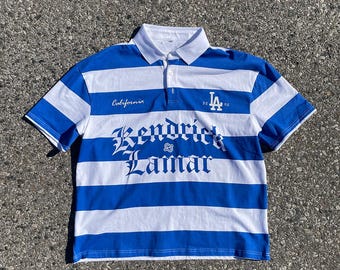 Kendrick Lamar (Duckworth) Inspired Polo Shortsleeve - Blue & White