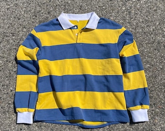 Blue & Yellow Polo Rugby Sweatshirt – Blank Version (Kanye Inspired)