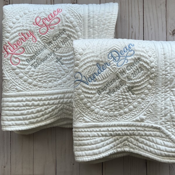 Christening Blanket Etsy