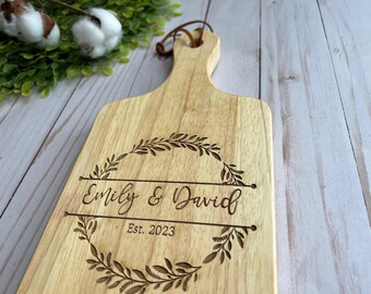 Personalized Cutting Board - Fifth Anniversary Wood - Kitchen Gift - Wedding Shower Gift - For Couple - New Home - Housewarming -