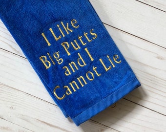 Golf Towel - Golfer Present - Gift for Dad - Father's Day Gift - Personalized Gift for Man - Funny Gift for Him - Sports Gift