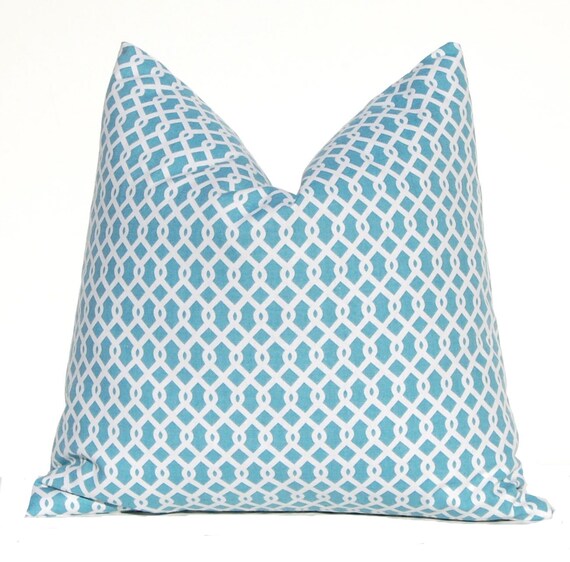 Items similar to Decorative Pillow ONE Sky Blue Throw Pillow Covers 20