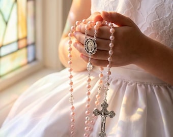 First Communion Gift for Girl or Boy: Personalized Rosary