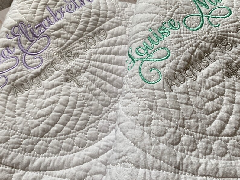 Personalized Twins Gift Nursery Blankets for Girls or Boys Etsy