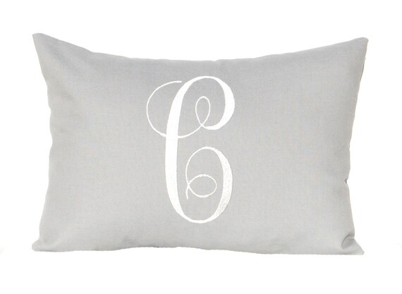 Personalized Pillow Monogram Decorative Pillow Letter Etsy