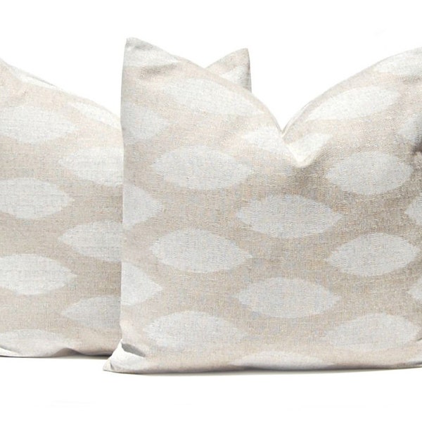 Decorative Throw Pillow Cover Tan Pillow 20 x 20 Inches Chipper Stone Denton by Premier Prints Burlap Pillow Ikat Pillow