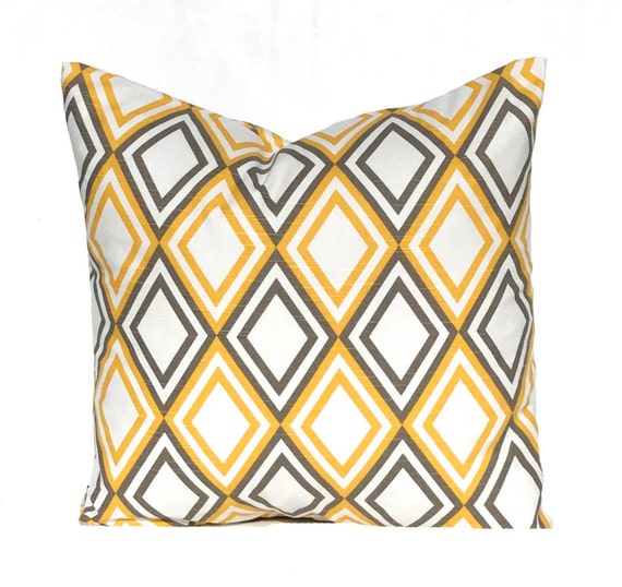 Items similar to One Yellow Pillow Cover Yellow Throw Pillow Cover