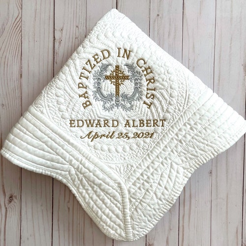 Irish Baptism Christening Baby Blanket Baptism Gift for Etsy