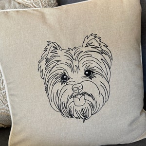 Dog Lover Gift - Decorative Pillow Cover - 16 x 16 - Pet Gift - Dog Breed Gift - Yorkshire terrier, Boxer, Pug and More