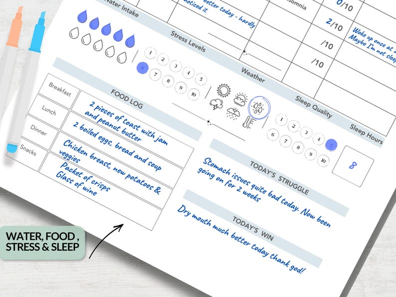 Menopause Tracker, Printable Perimenopause Log, Symptom Chart, PDF image 4