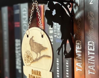 Dark Romance Library Sign – Bookshelf Tavern Sign – Dark Romance Divider – BookTok Decor
