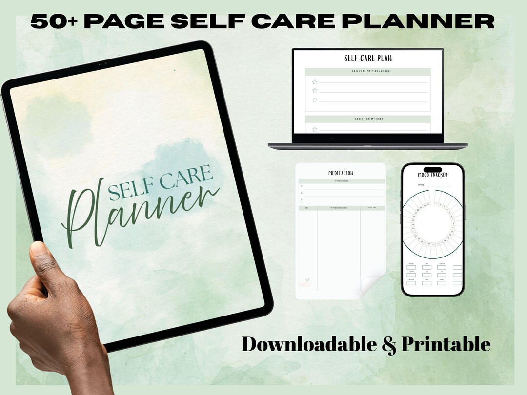 Self Care Planner Printable | Daily Routine, Appointments, Wellness ...