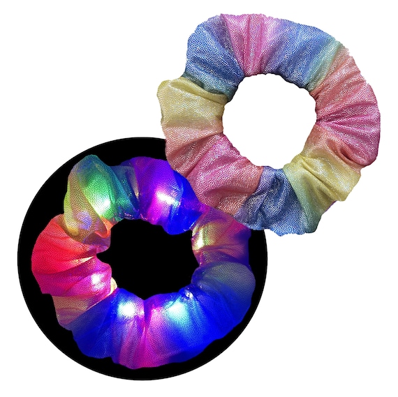 LED Light up Scrunchie Rainbow - Etsy display picture 3