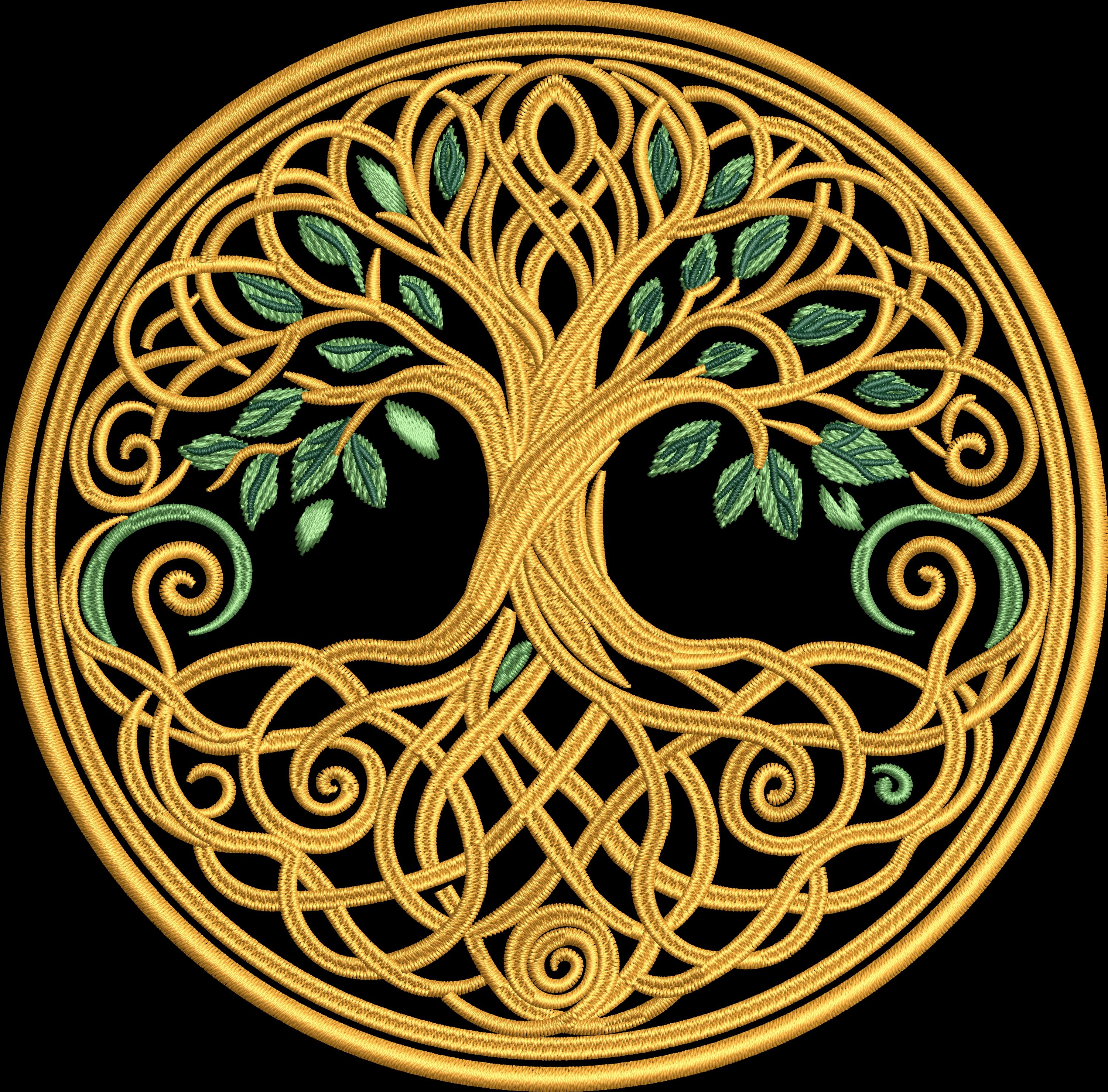 Celtic Tree of Life Embroidery Design: Machine Embroidery Pattern (4x4 ...