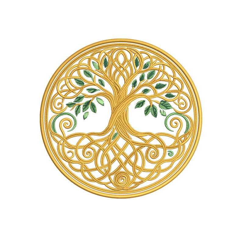 Celtic Tree of Life Embroidery Design: Machine Embroidery Pattern (4x4 ...