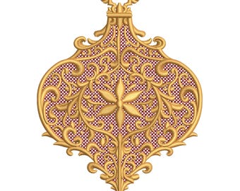 Diseño de bordado para adornos navideños, elegante bordado navideño, archivo de bordado a máquina para adornos navideños, patrón de bola navideña