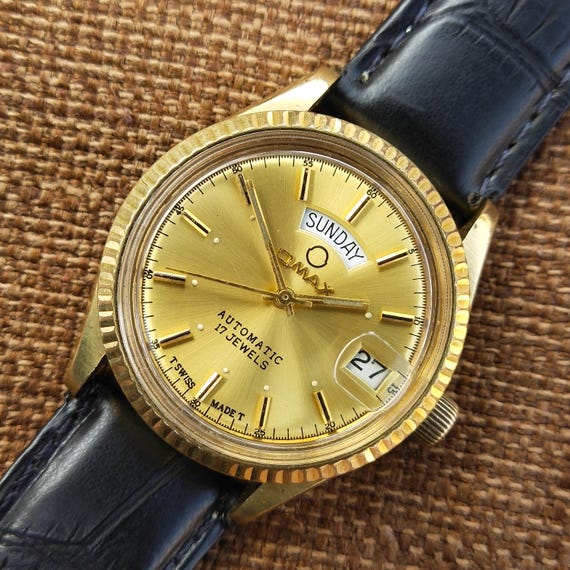 Vintage Omax President 52601 Automatic 17 Jewels Swiss Men's Watch