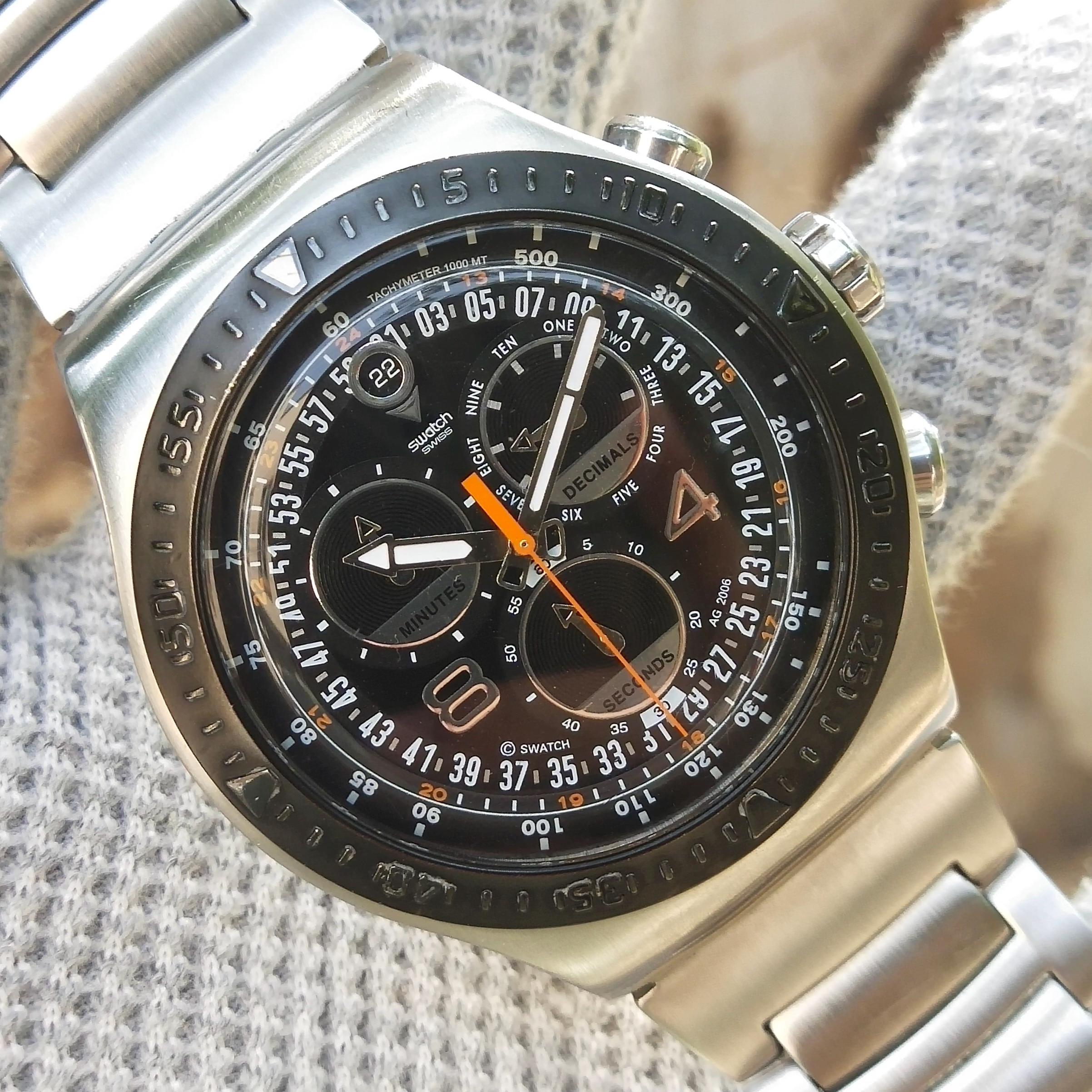 Swatch Irony Chronograph YOS4175 REAL MAN Swiss Made Watch for