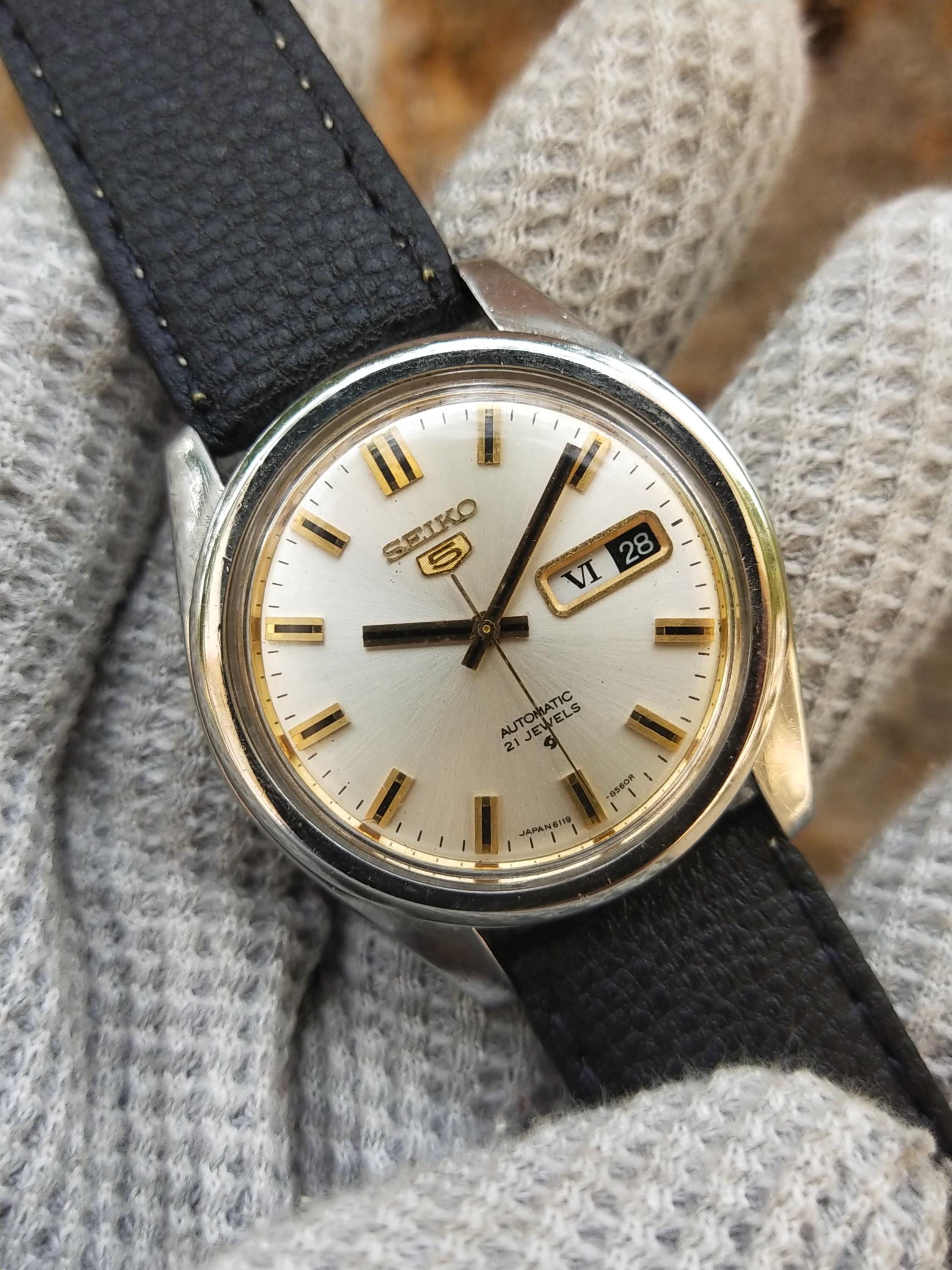 Vintage Seiko 5 6119-8095 Automatic Watch Japan for Men,s - Etsy