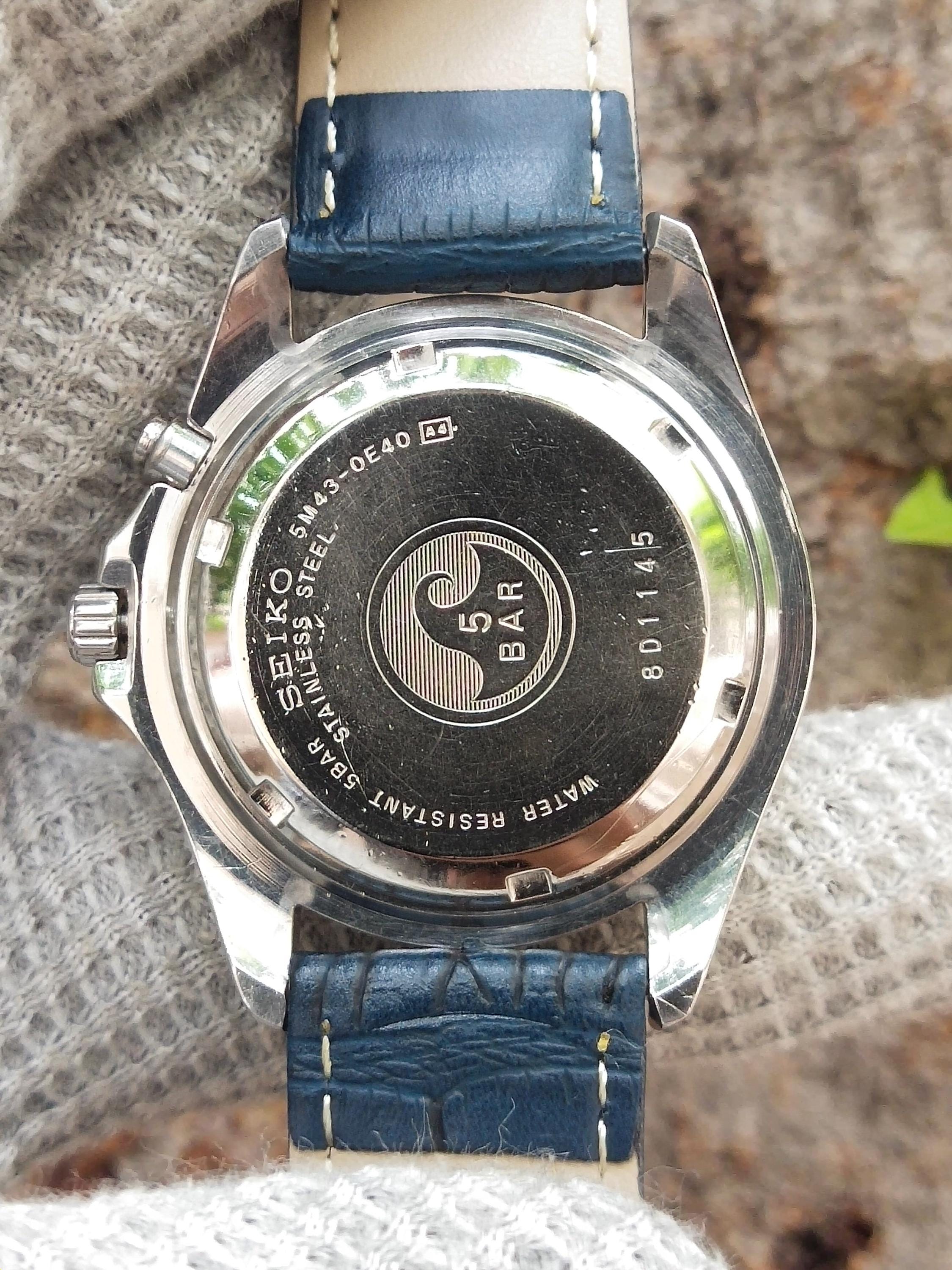 Montre Homme Seiko 35 Mm Quartz Japon Acier Bitonale Réf F540 Occasion