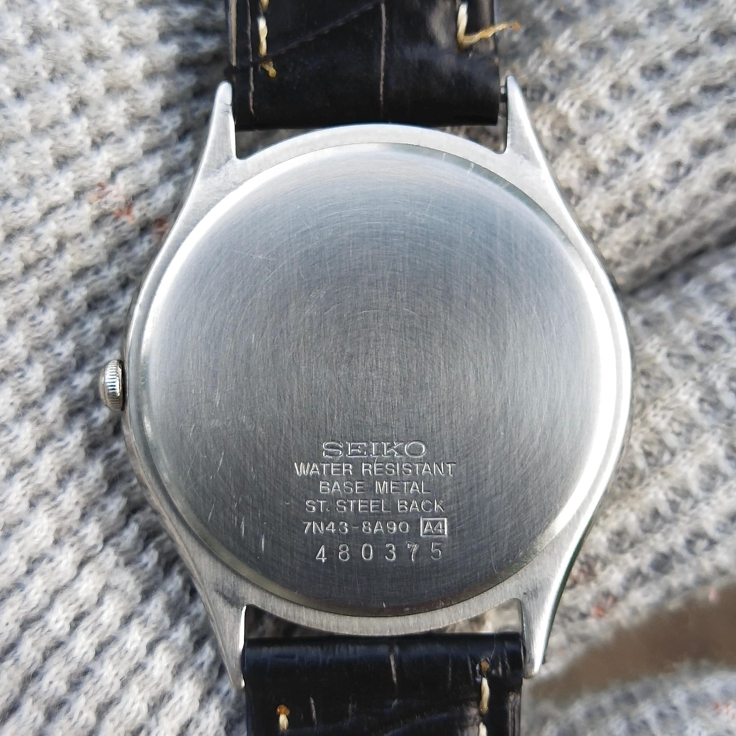 Vintage Seiko 7N43-8A90 Quartz Watch for Men's - Etsy