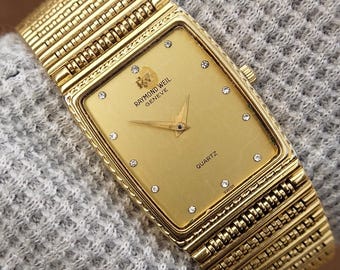 本物のレイモンド ウェイル パルシファル メンズ 18K ゴールド