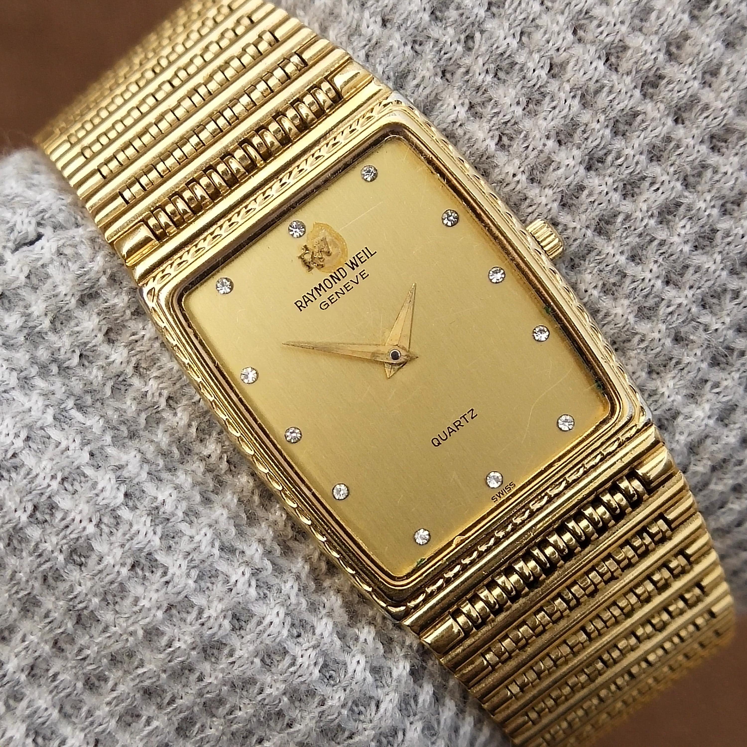 Raymond weil 18k gold watch - Etsy 日本