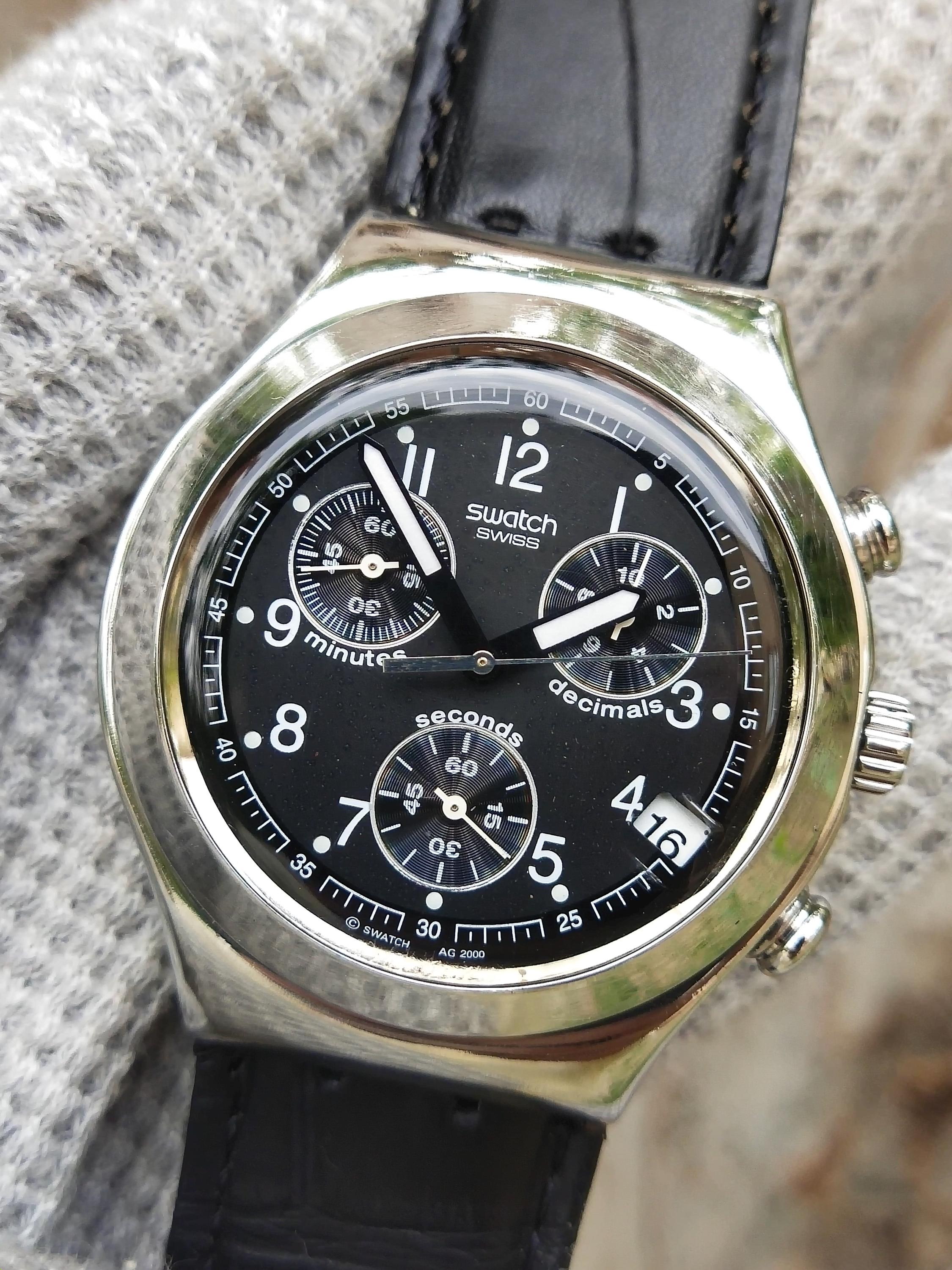 SWATCH IRONY スウォッチ アイロニー 腕時計 クロノグラフ クォーツ 1