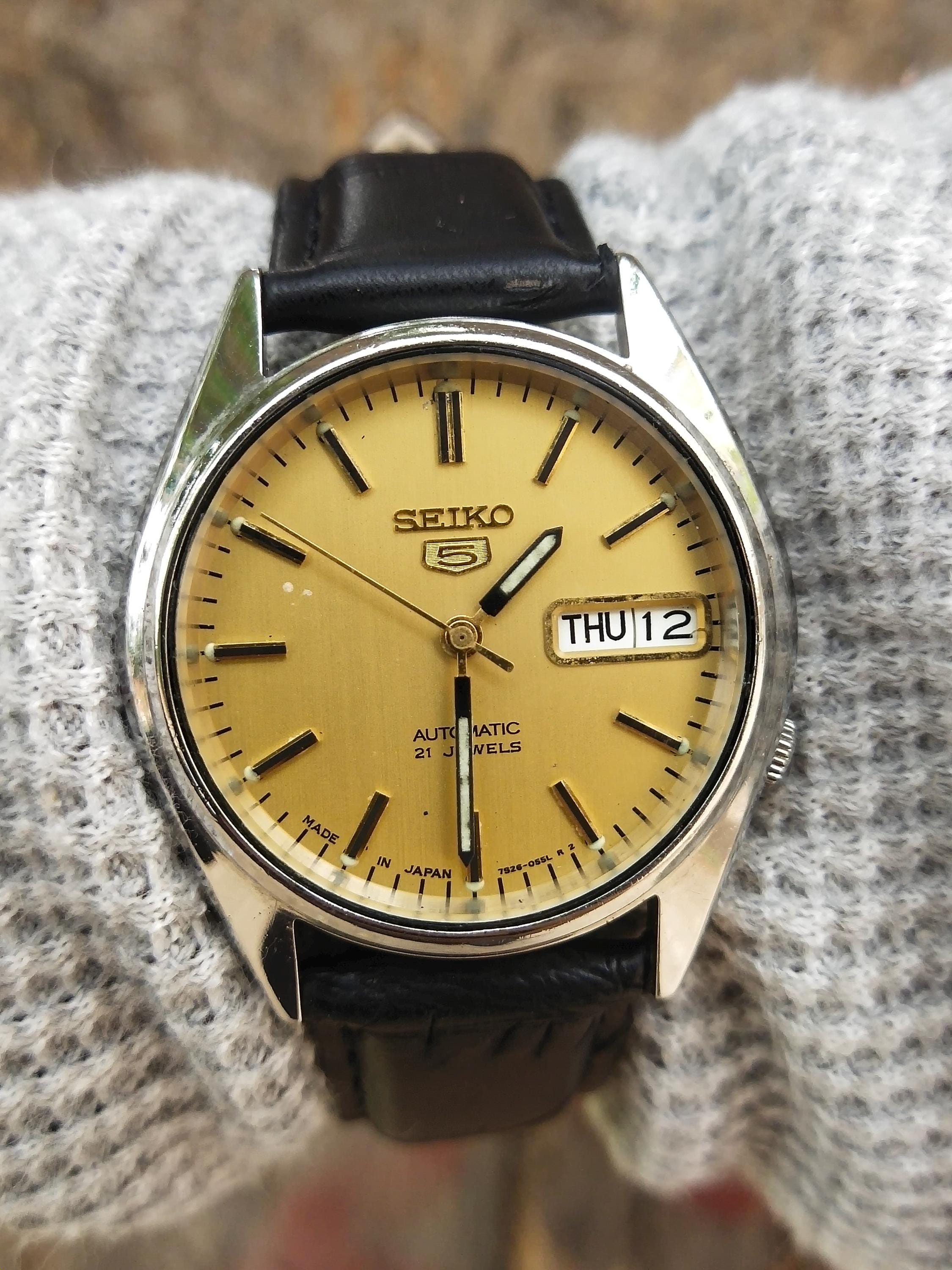 ヴィンテージ セイコー5 オートマチック 21石 7S26-6000 日本製 メンズ