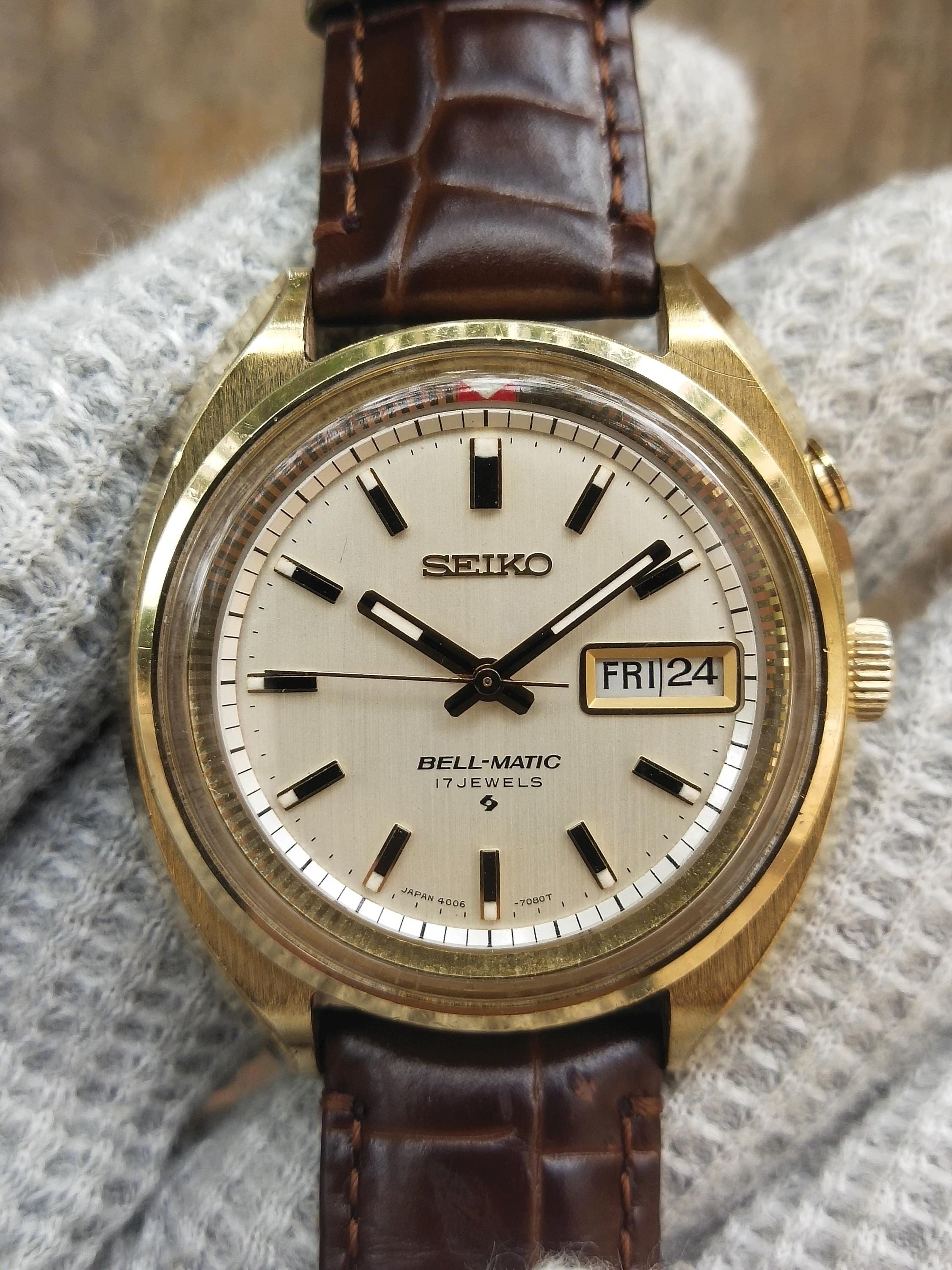 稼働品 SEIKO Bell-Matic 自動巻き 腕時計 ゴールド 稼働品 SEIKO Bell-Matic 自動巻き 腕時計 ゴールド｜Yahoo