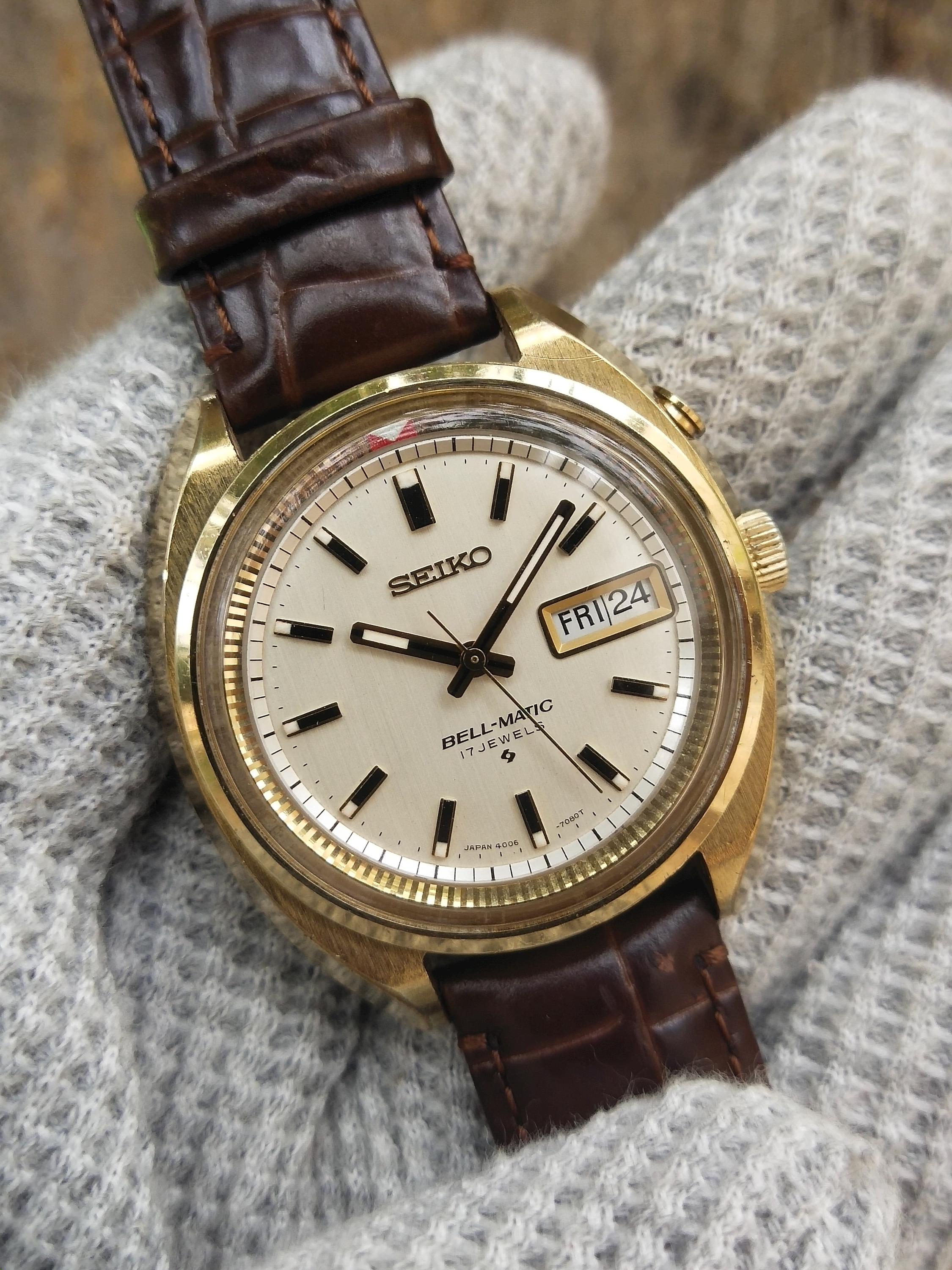 Vintage Rare Seiko BELL-MATIC 4006-7002 Watch Japan for Men's Vintage Rare Seiko BELL-MATIC 4006-7002 Watch Japan for Men's