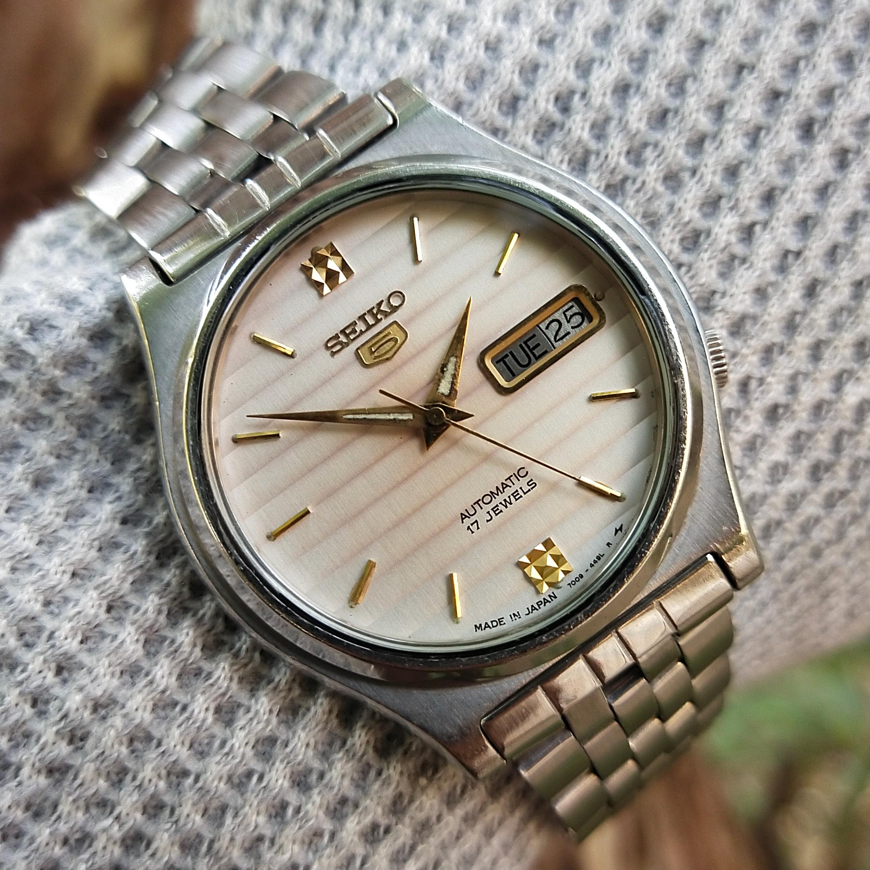Vintage Seiko 5 Automatic Watch Japan 7009 3171 - Etsy