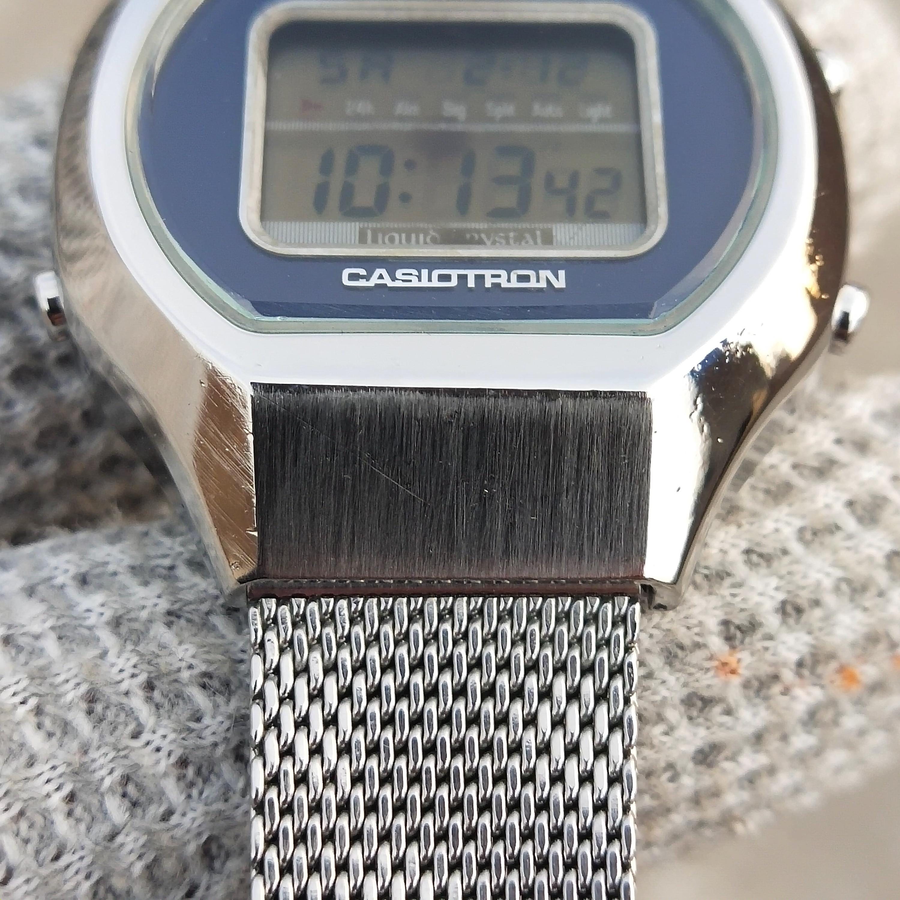 【レア】カシオトロン　復刻版　TRN-01 稼働品】CASIO カシオ CASIOTRON カシオトロン TRN-01 希少品 シルバー
