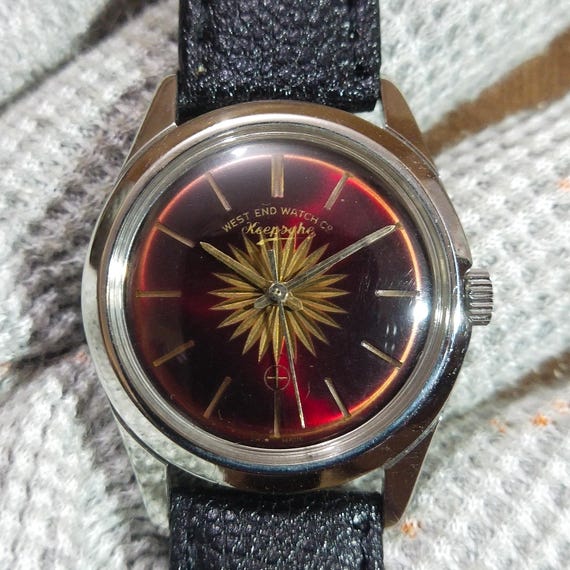 WEST END WATCH Co Keepsake D 3765 サンバーストダイヤル スイス製 手 