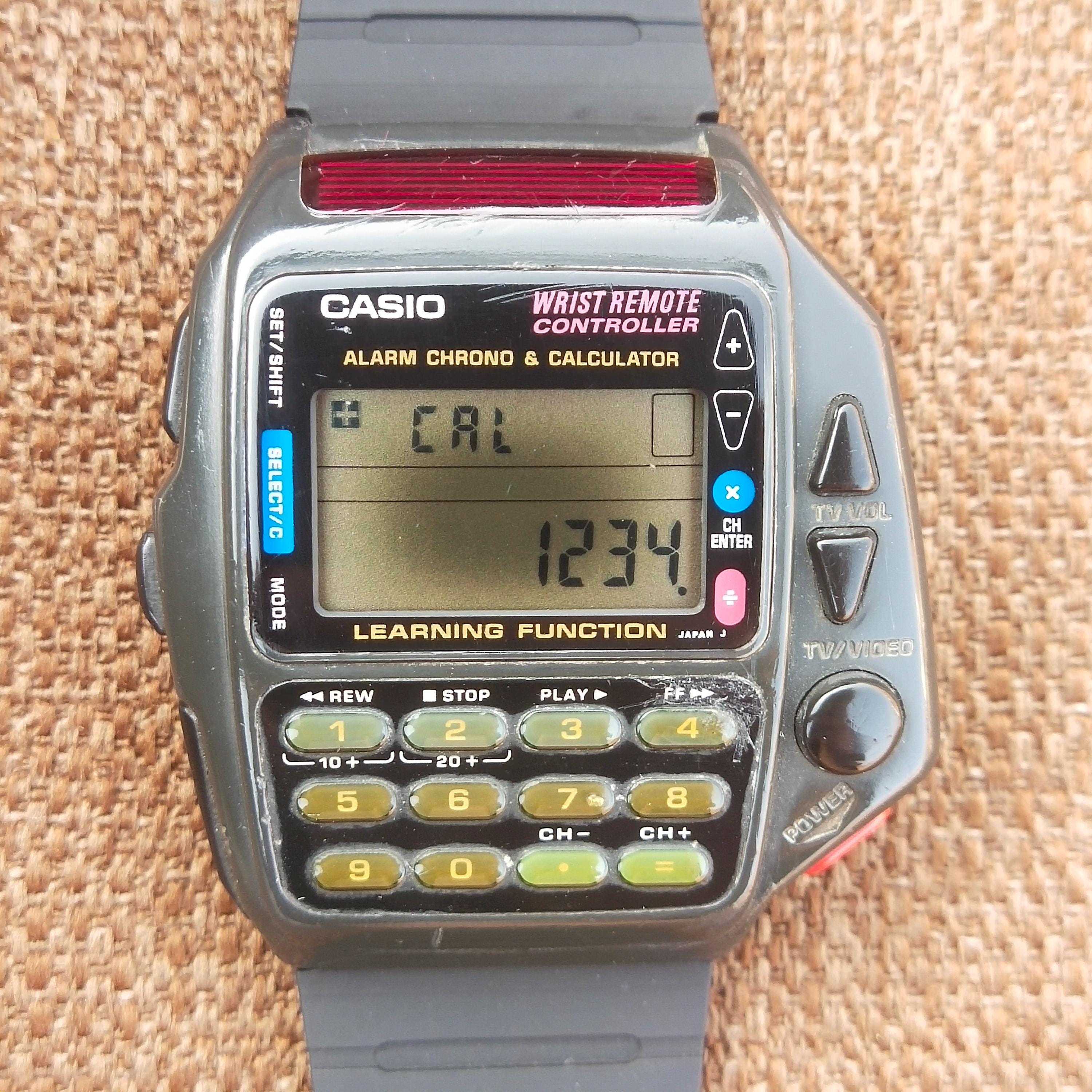 Vintage Casio 1174 CMD-40 Calculator Tv Remote Control Digital