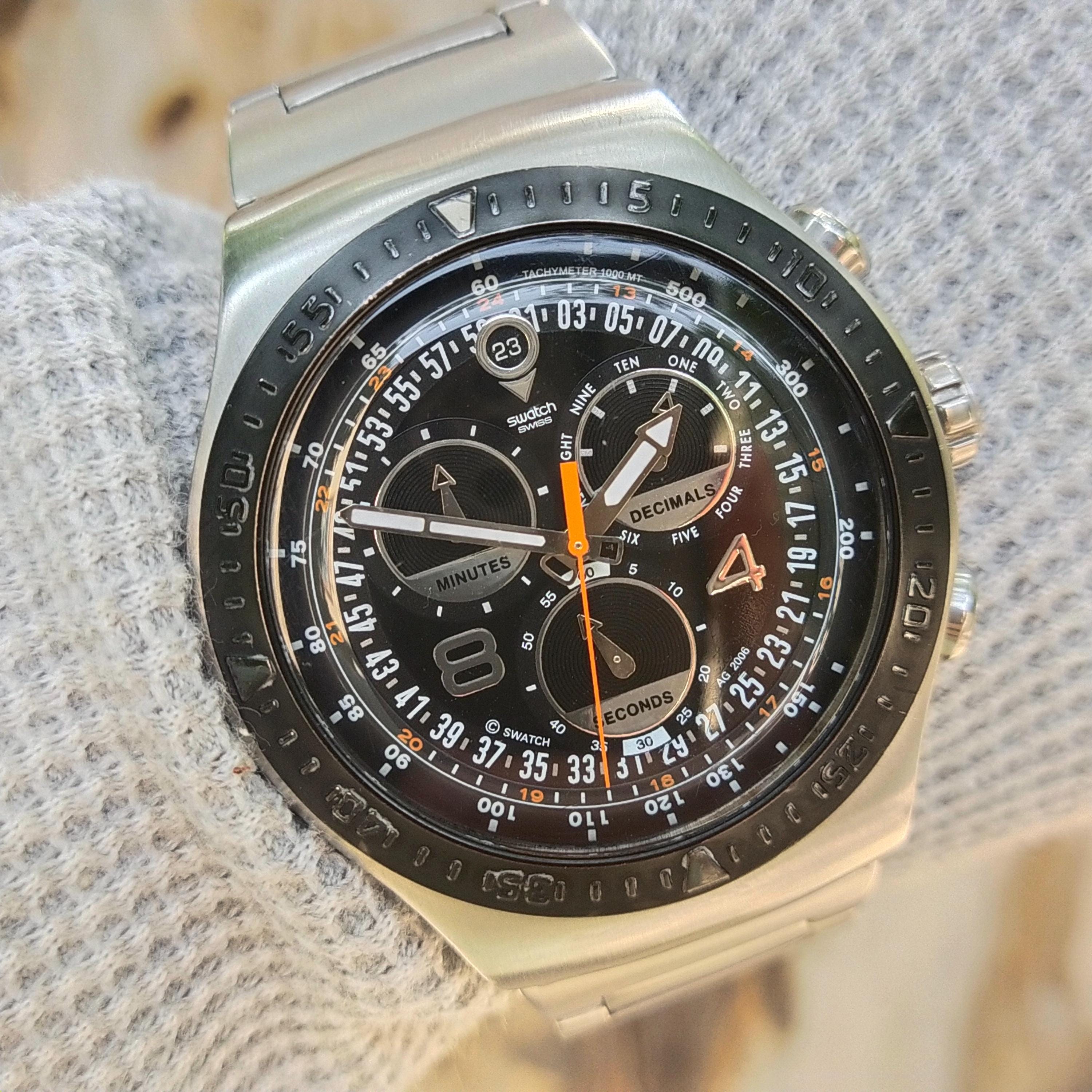 Swatch Irony Chronograph YOS4175 REAL MAN Swiss Made Watch for