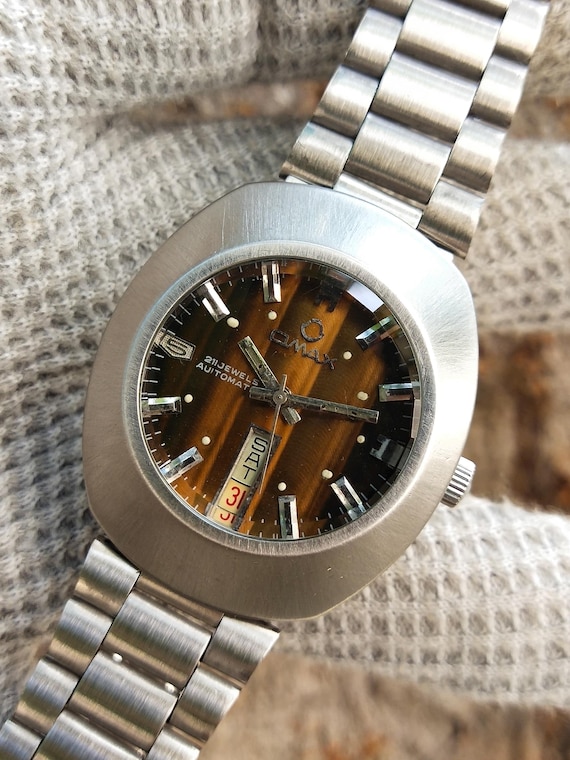 Rare Vintage Omax 35204 Automatic Swiss Men's Watch - Etsy